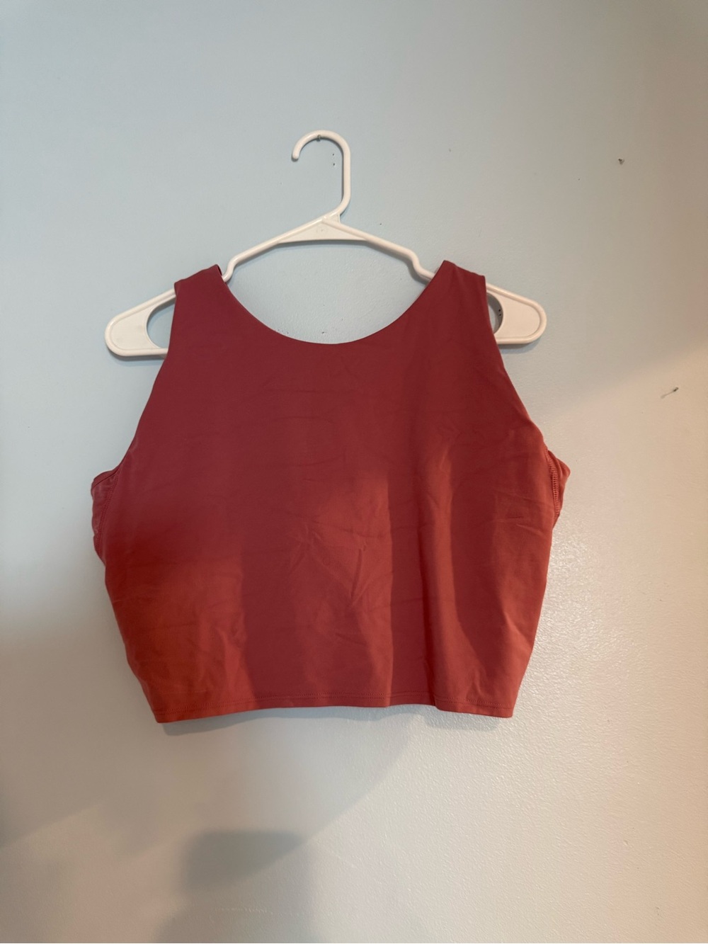 Avia Rust Red Cropped Sports Tank